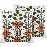 VELLORE  - Sierkussen set van 2 - Multicolor - 50 x 50 cm - Katoen