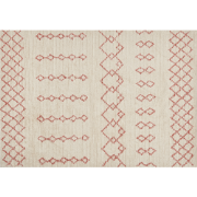 BUXAR - Laagpolig vloerkleed - Beige - 160 x 230 cm - Katoen