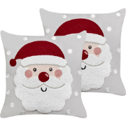 SWEETENER - Sierkussen set van 2 - Grijs - 45 x 45 cm - Fluweel