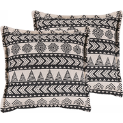 HENTEPE  - Sierkussen set van 2 - Beige - 45 x 45 cm - Katoen