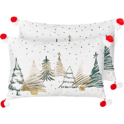 ANREDERA - Sierkussen set van 2 - Wit - Katoen