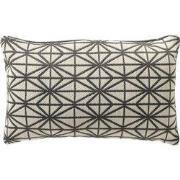 Dutch Decor NISA - kussenhoes 30x50 cm - waterafstotend - Charcoal Gra...