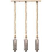 Home sweet home touw hanglamp Leonardo 3L Tube - smoke