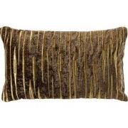 CONNOR - sierkussen 30x50 cm - met subtiel goud accent - Shitake - bru...