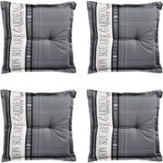 Madison -  Zitkussen Madison garden grey - Ca. 50x50 cm - Set van 4