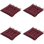 Madison -  Zitkussen Panama bordeaux - Ca. 46x46 cm - Set van 4