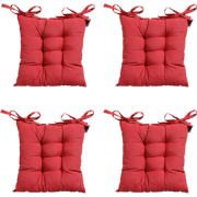 Madison -  Zitkussen Toscane Panama brick red - Ca. 46x46 cm - Set van...