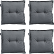 Madison -  Zitkussen Rib grey - Ca. 50x50 cm - Set van 4