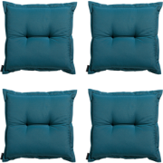 Madison -  Zitkussen Panama sea blue - Ca. 50x50 cm - Set van 4