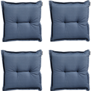Madison -  Zitkussen Basic kobalt - Ca. 50x50 cm - Set van 4