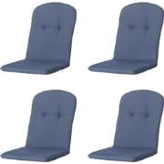 Madison -  Kuipstoelkussen Hoge Rug Panama safier blue - Ca. 96x45 cm ...