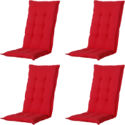Madison -  Tuinstoelkussen Lage Rug Panama red - Ca. 105x50 cm - Set v...