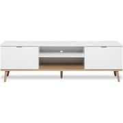 TV-meubel 2 Deuren 2 Open Vakken L160 cm - Copenhague