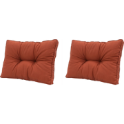 Madison -  Florance Rugkussen Panama terra - Ca. 43x73 cm - Set van 2