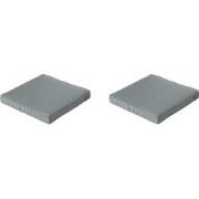 Madison -  Lounge Zitkussen Basic grey - Ca. 60x60 cm - Set van 2