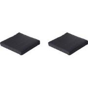 Madison -  Lounge Zitkussen Basic black - Ca. 60x60 cm - Set van 2