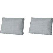 Madison -  Lounge Rugkussen Basic grey - Ca. 40x60 cm - Set van 2
