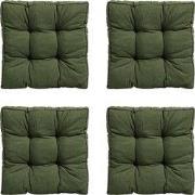 Madison -  Zitkussen Florance Panama green - Ca. 47x47 cm - Set van 4