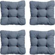 Madison -  Zitkussen Florance Panama safier blue - Ca. 47x47 cm - Set ...