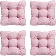 Madison -  Zitkussen Florance Panama soft pink - Ca. 47x47 cm - Set va...