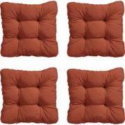 Madison -  Zitkussen Florance Panama terra - Ca. 47x47 cm - Set van 4