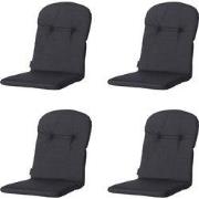 Madison -  Kuipstoelkussen Hoge Rug Basic black - Ca. 96x45 cm - Set v...