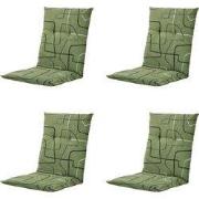 Madison -  Tuinstoelkussen Lage Rug Joah sage - Ca. 105x50 cm - Set va...