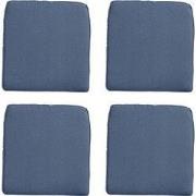 Madison -  Zitkussen Wicker Panama safier blue - Ca. 48x48 cm - Set va...