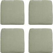 Madison -  Zitkussen Wicker Panama sage - Ca. 48x48 cm - Set van 4
