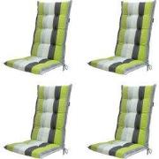 Madison -  Tuinstoelkussen Hoge Rug Victoria green - Ca. 123x50 cm - S...