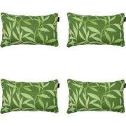 Madison -  Sierkussen Fergus green   - Ca. 30x50 cm - Set van 4