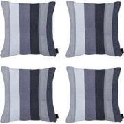 Madison -  Sierkussen Victoria grey - Ca. 50x50 cm - Set van 4