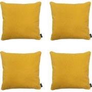 Madison -  Sierkussen Gold canvas eco+ - Ca. 50x50 cm - Set van 4