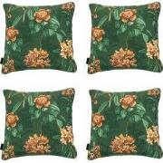 Madison -  Sierkussen Lua green - Ca. 50x50 cm - Set van 4