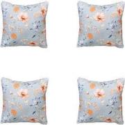 Madison -  Sierkussen Florina blue - Ca. 50x50 cm - Set van 4