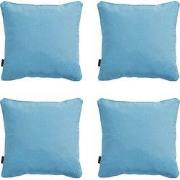 Madison -  Sierkussen Panama aqua - Ca. 45x45 cm - Set van 4