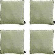 Madison -  Sierkussen Panama sage - Ca. 45x45 cm - Set van 4