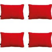 Madison -  Sierkussen Panama red - Ca. 40x60 cm - Set van 4