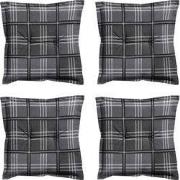 Madison -  Zitkussen Patchy grey - Ca. 50x50 cm - Set van 4