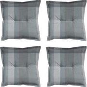 Madison -  Zitkussen Sya grey - Ca. 50x50 cm - Set van 4