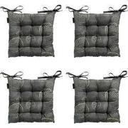 Madison -  Zitkussen Toscane Circle green - Ca. 46x46 cm - Set van 4