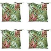 Madison -  Zitkussen Toscane Cala green - Ca. 46x46 cm - Set van 4