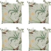 Madison -  Zitkussen Toscane Grasse green - Ca. 46x46 cm - Set van 4