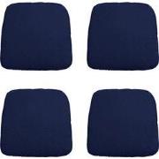 Madison -  Zitkussen Wicker Panama indigo - Ca. 48x48 cm - Set van 4