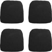 Madison -  Zitkussen Wicker Rib black - Ca. 48x48 cm - Set van 4