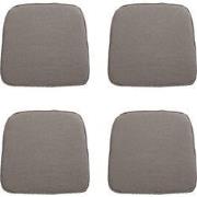 Madison -  Zitkussen Wicker Rib liver - Ca. 48x48 cm - Set van 4