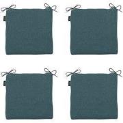 Madison -  Zitkussen Sea blue canvas eco+ - Ca. 40x40 cm - Set van 4