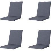 Madison -  Stapelstoelkussen Manchester denim grey - Ca. 97x49 cm - Se...