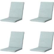 Madison -  Stapelstoelkussen Napels azure - Ca. 97x49 cm - Set van 4
