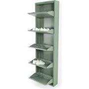 Spinder Design schoenenkast Billy 5 - Dusty Green - 10 paar schoenen